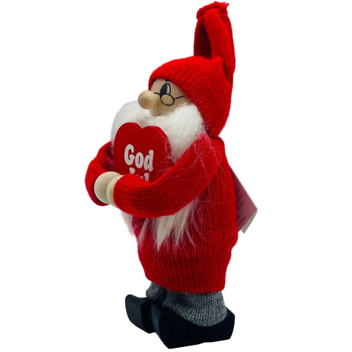 Swedish tomte with red God Jul heart