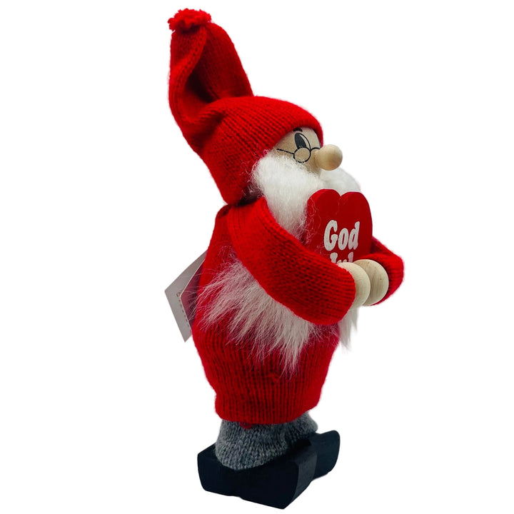 Swedish tomte with red God Jul heart
