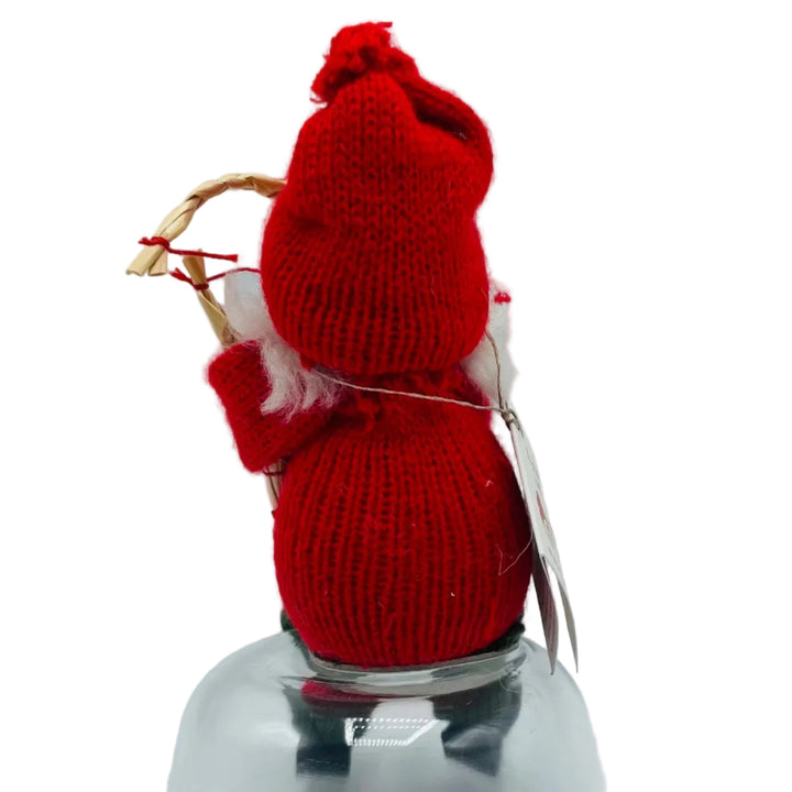Swedish tomte  holding straw goat