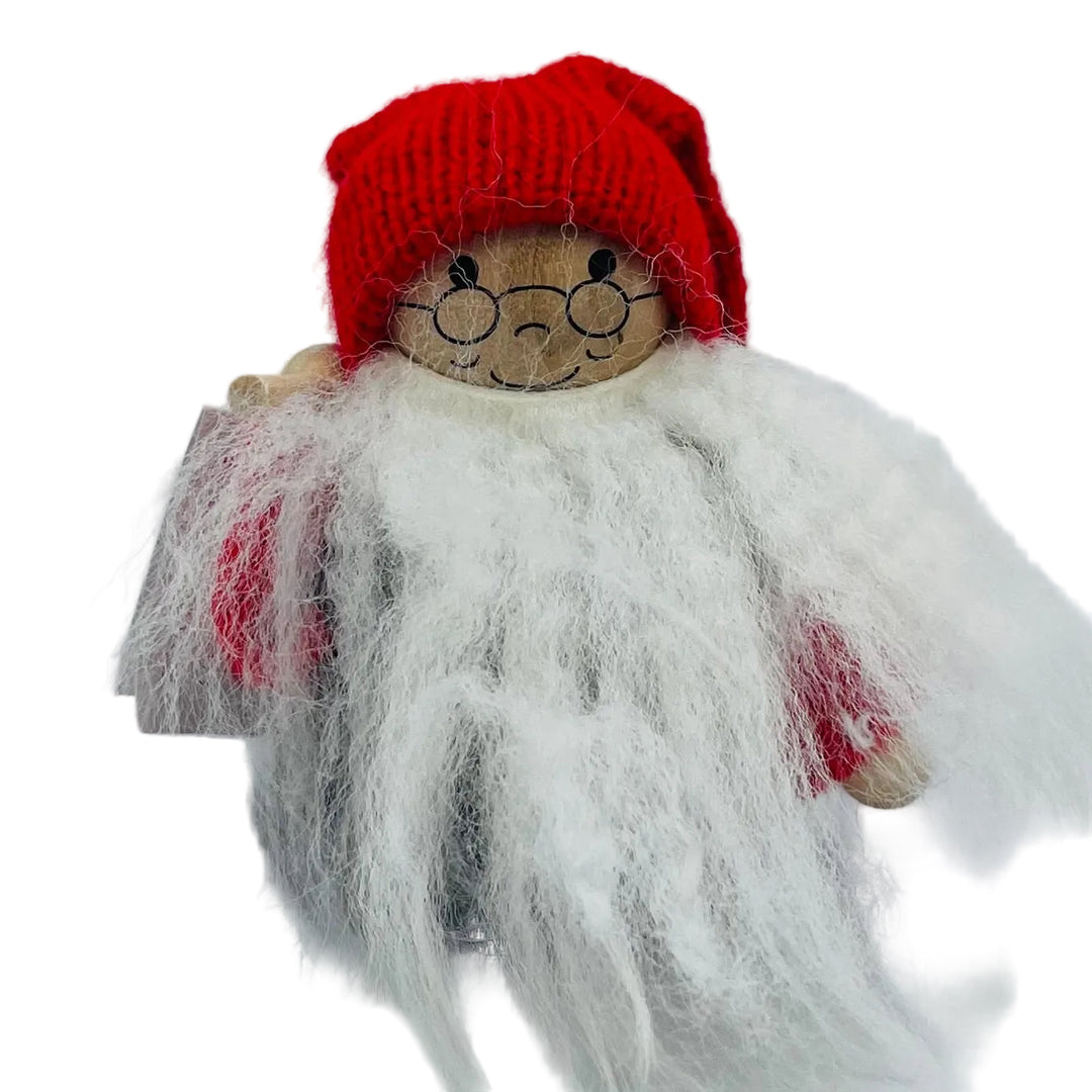 Swedish tomte vagabond tramp with bindle bag on stick