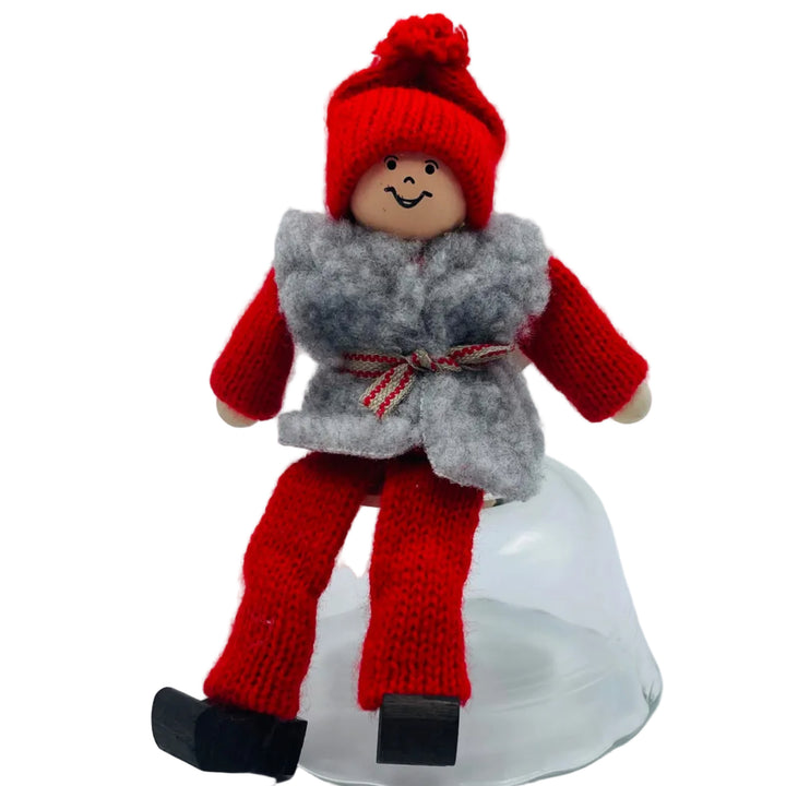 Swedish tomte with grey fleece vest