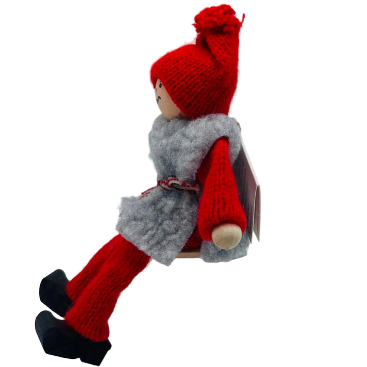 Swedish tomte with grey fleece vest
