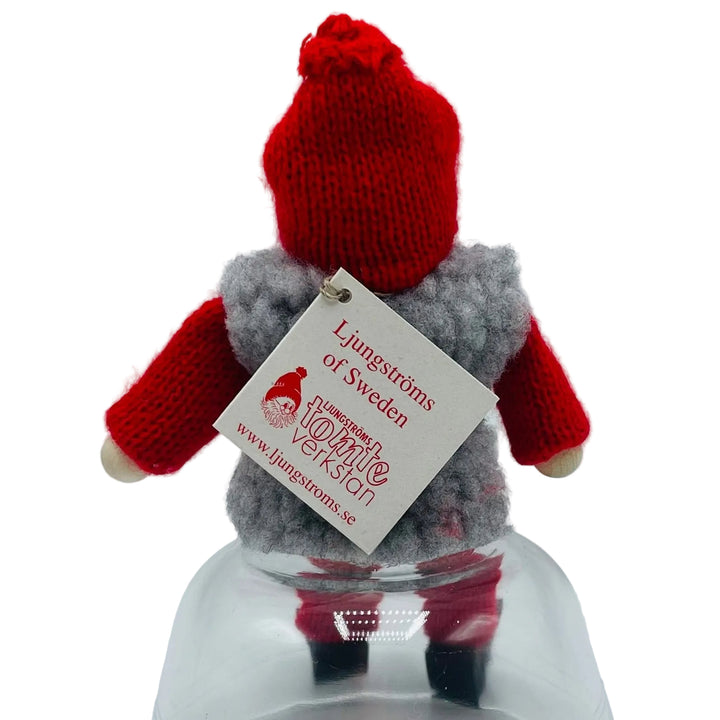 Swedish tomte with grey fleece vest