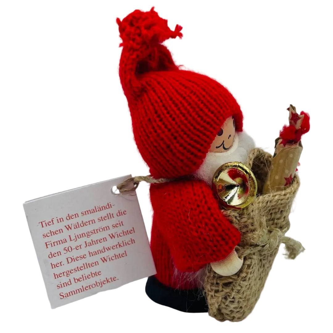 Swedish tomte with sack of presents