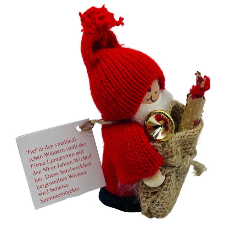 Swedish tomte with sack of presents