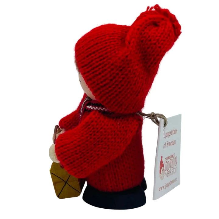 Swedish tomte boy with lantern