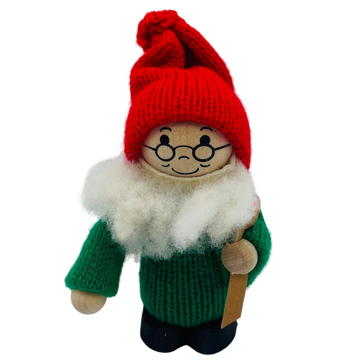 Swedish tomte with firewood