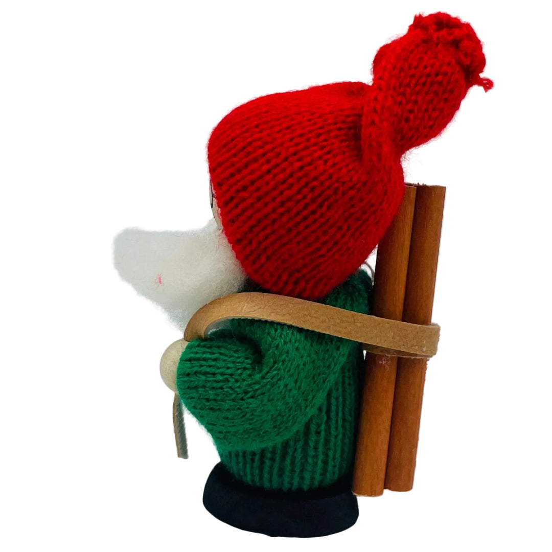 Swedish tomte with firewood
