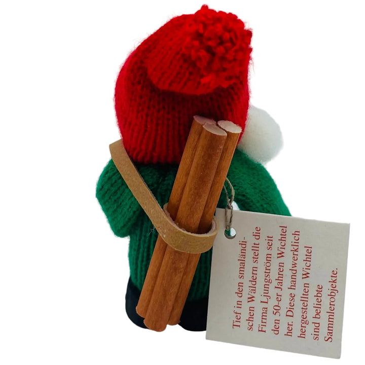 Swedish tomte with firewood