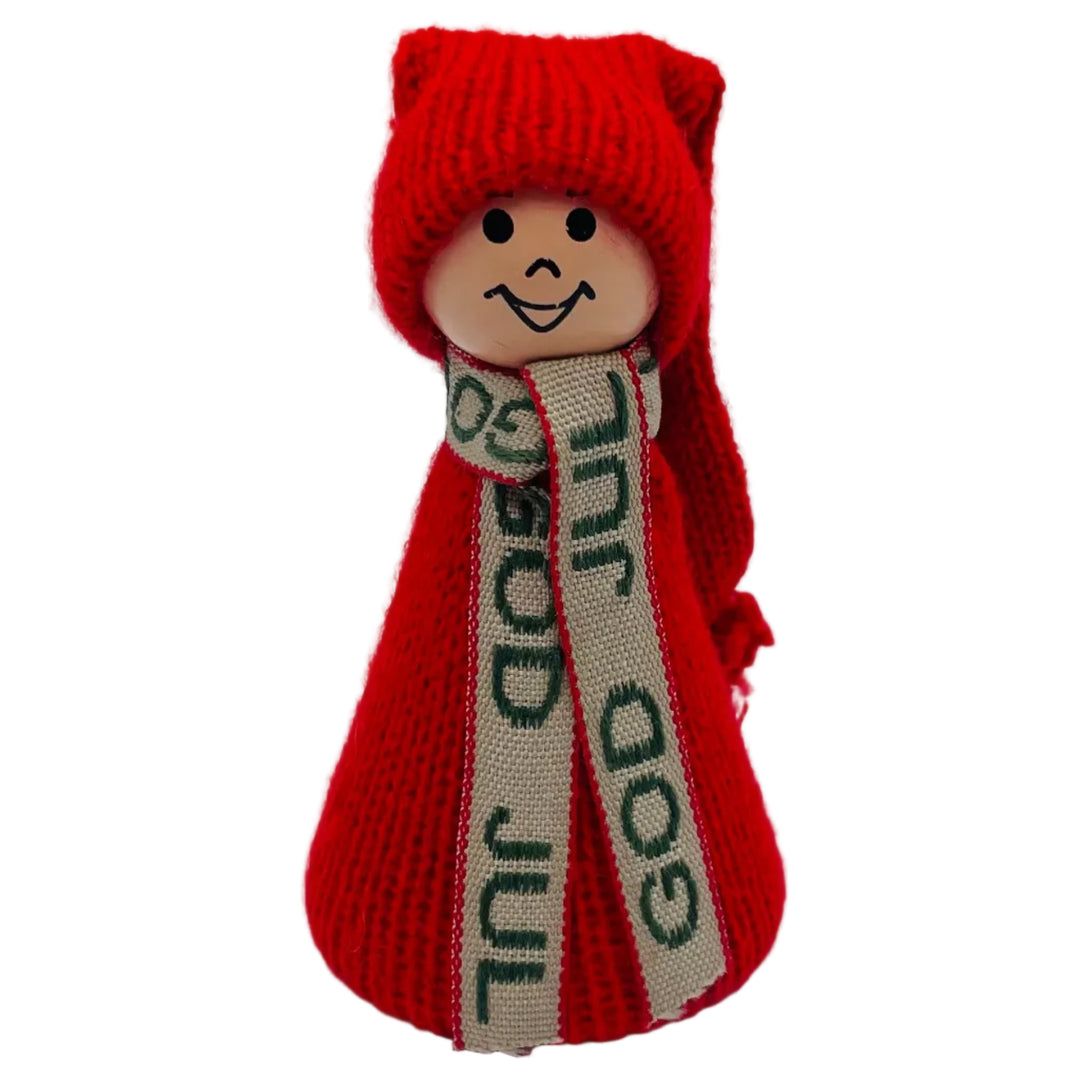 Swedish tomte with God Jul scarf