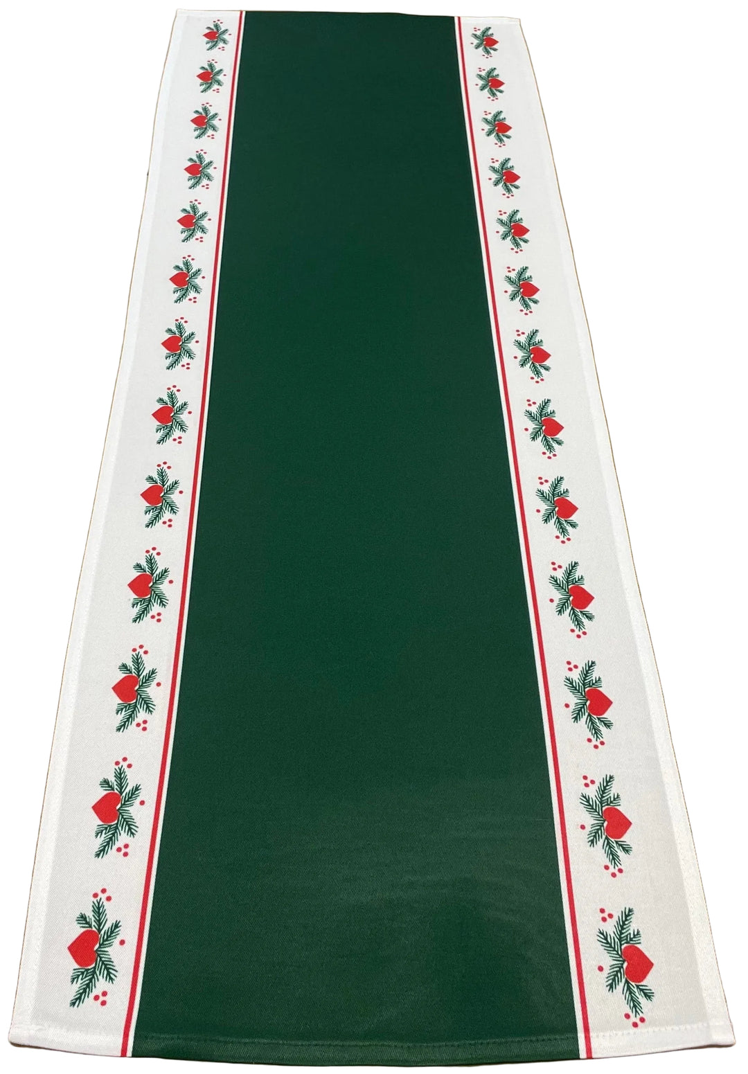 Hearts & Pines Green Table Runner
