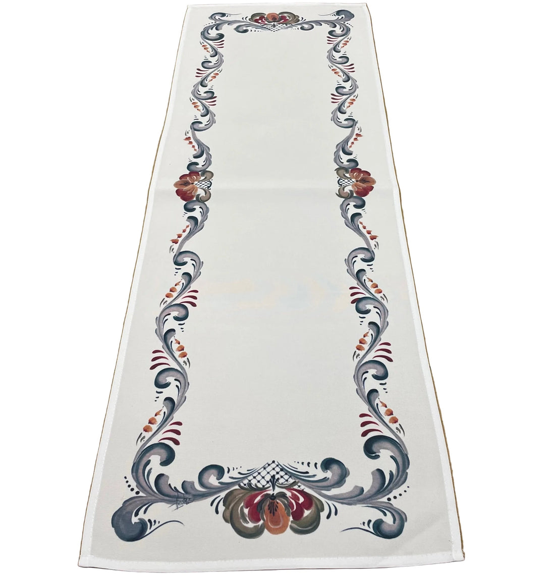 Rosemaling Table Runner