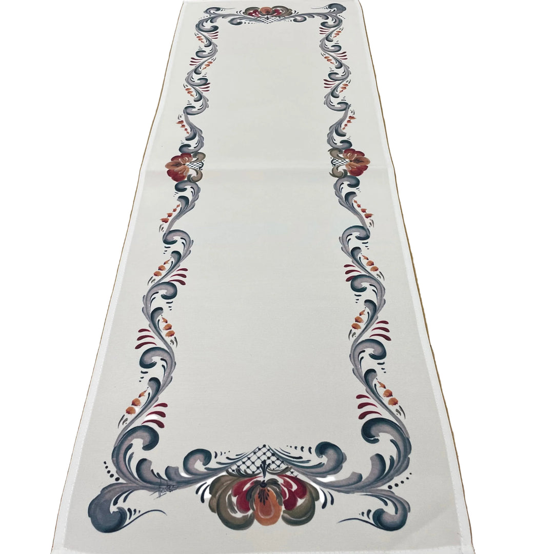 Rosemaling Table Runner