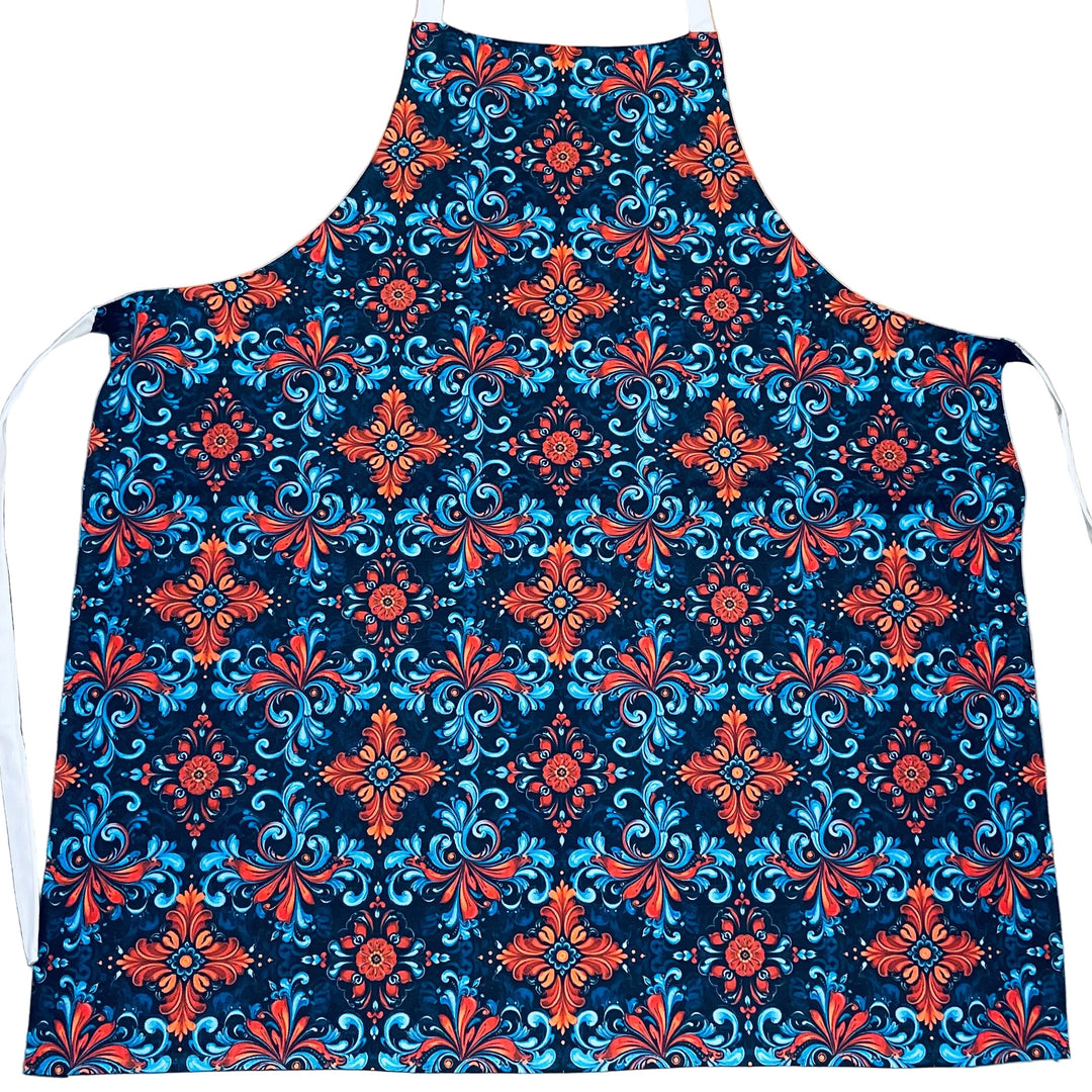 Apron - Red & Blue Rosemaling
