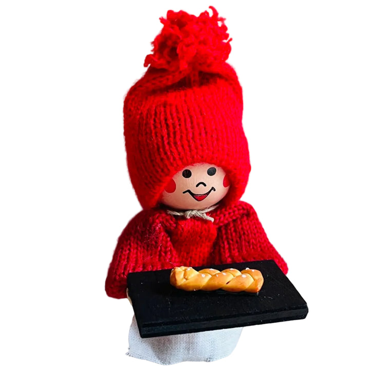 Swedish Tomte Boy with Cardamom Coffee Bread