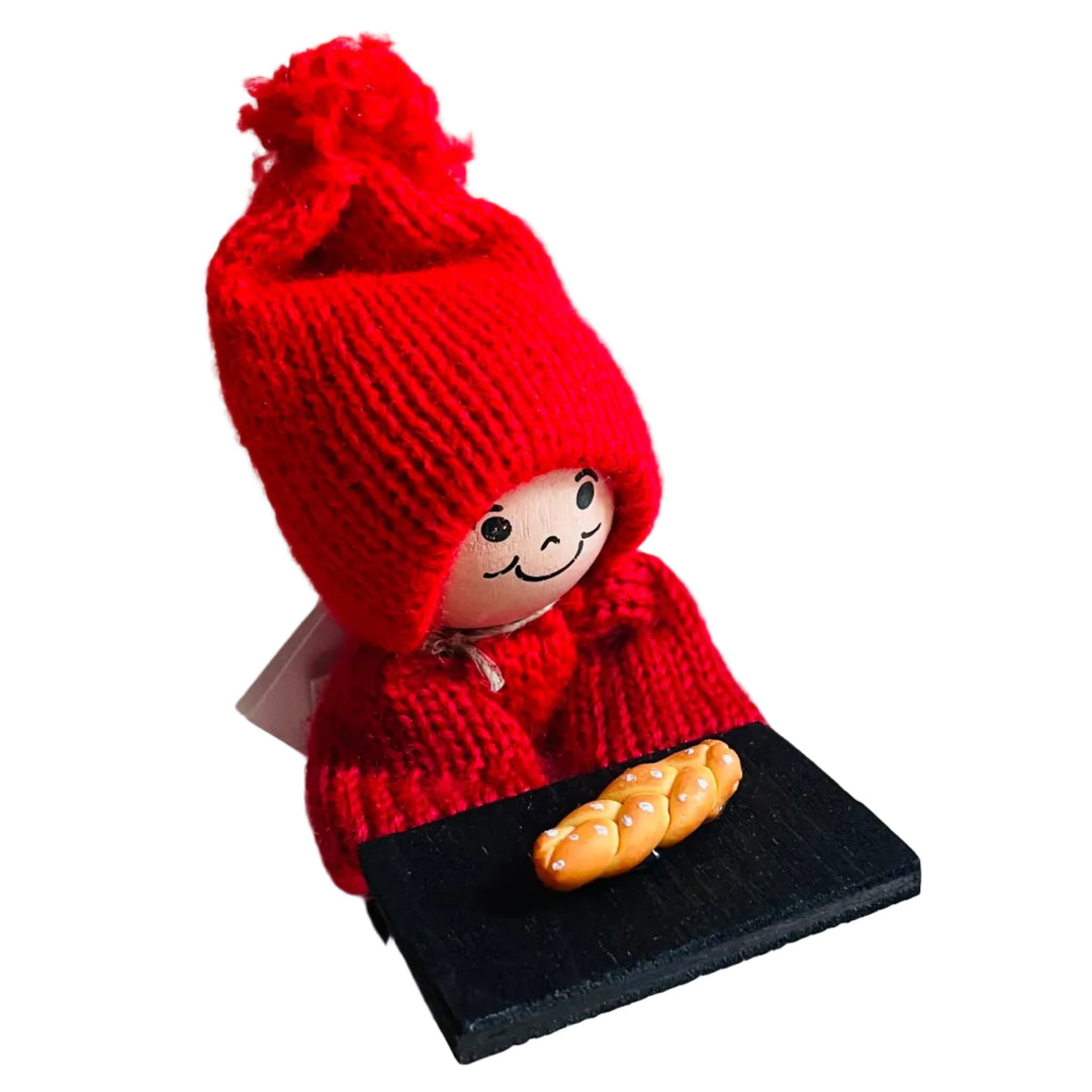 Swedish Tomte Boy with Cardamom Coffee Bread