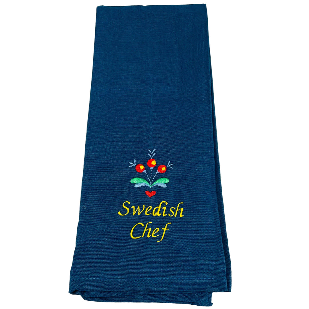Dish Towel - Swedish Chef on Blue