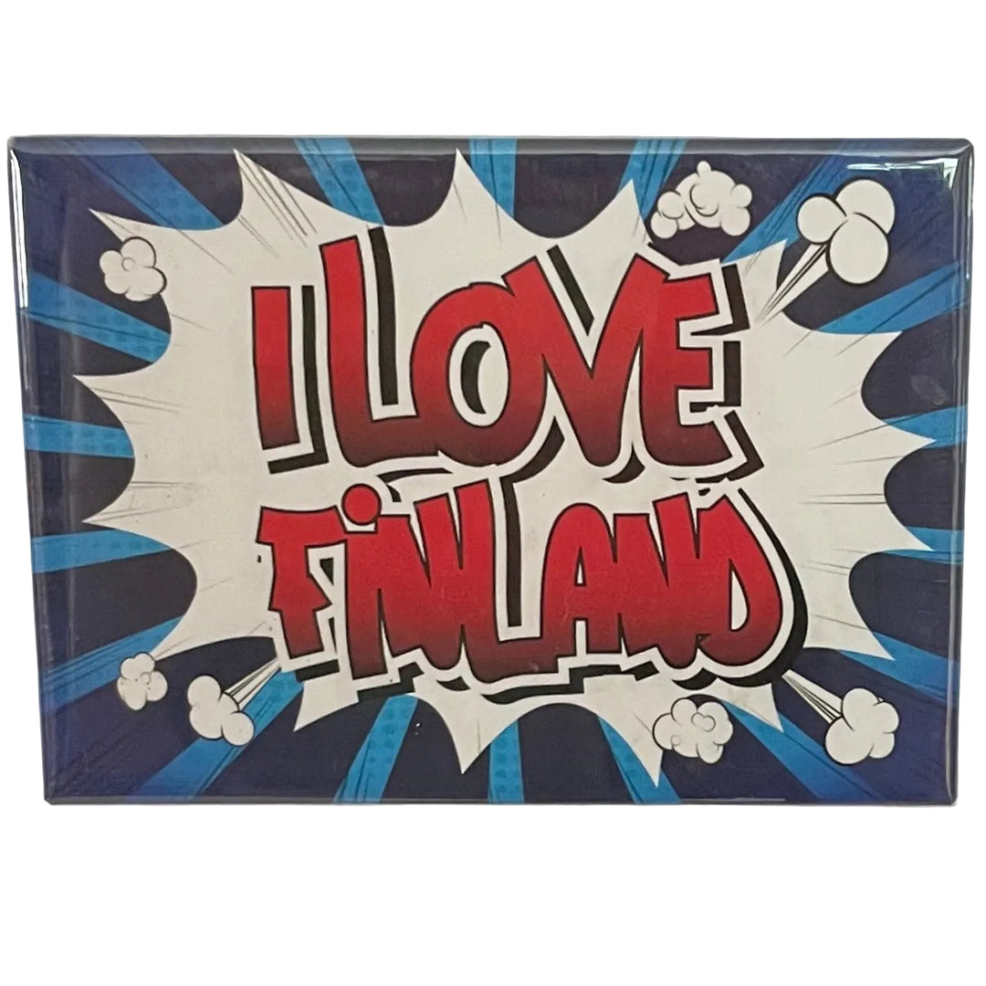 Rectangle Magnet, I Love Finland