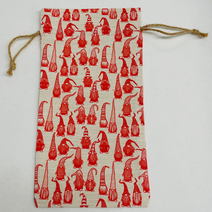 Bottle Gift Bag - Gnomes