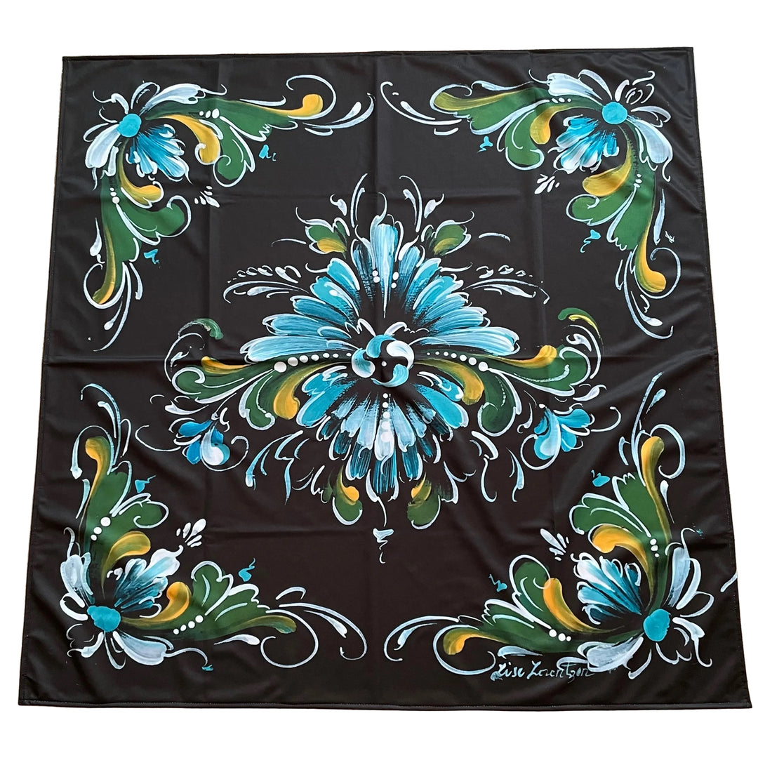 Lise Lorentzen Rosemaling Tablecloth 41"