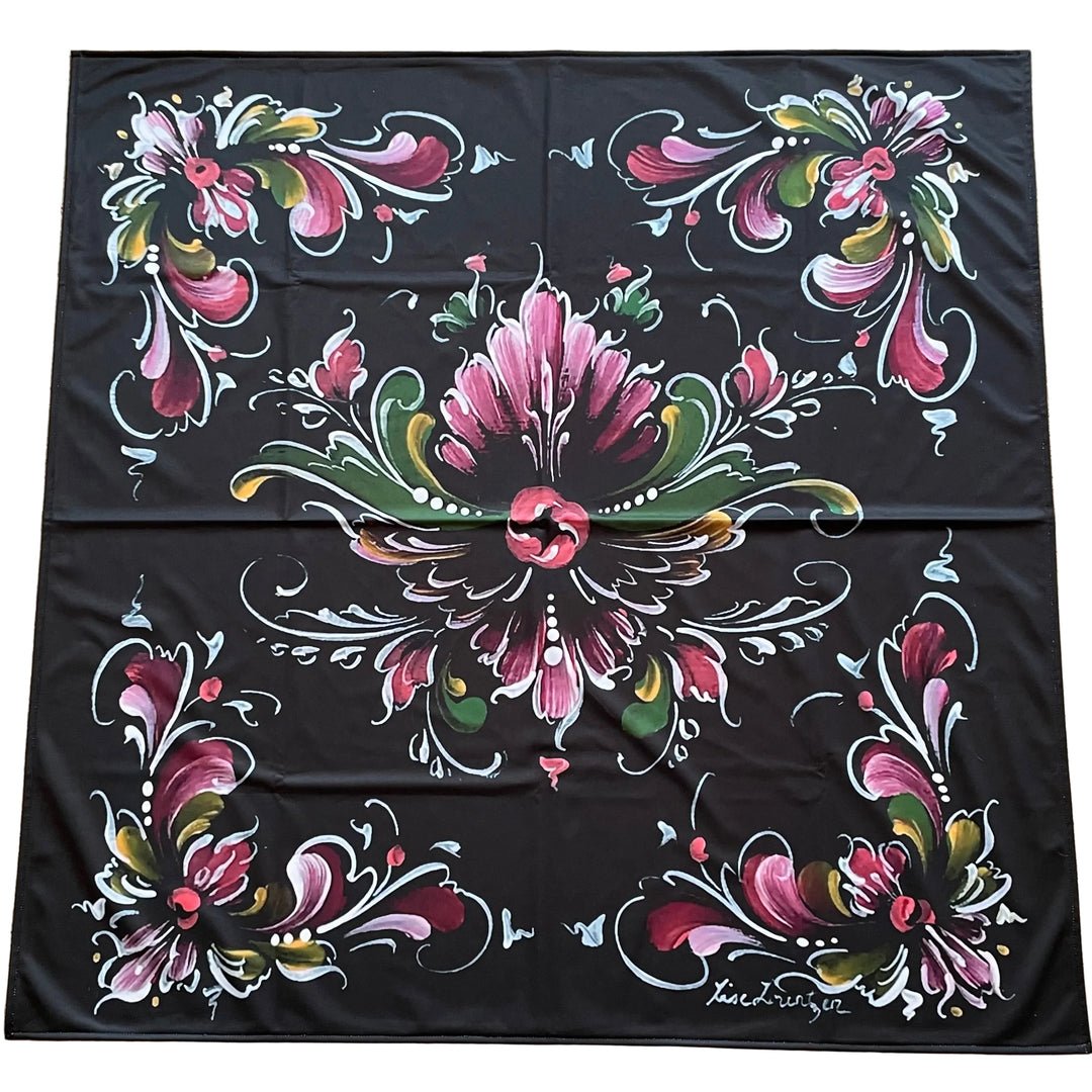 Lise Lorentzen Rosemaling Tablecloth 41"