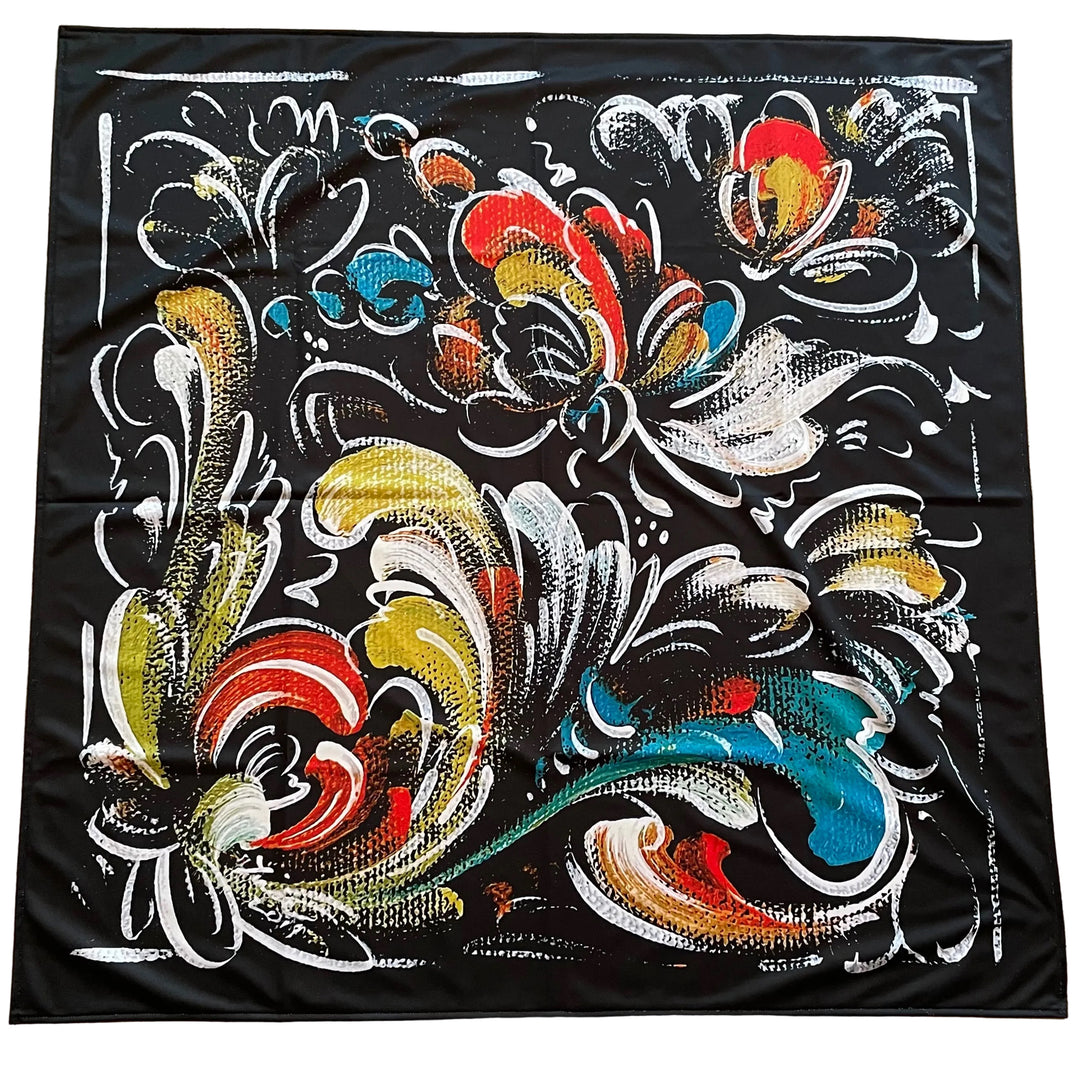 Lise Lorentzen Rosemaling Tablecloth 41"