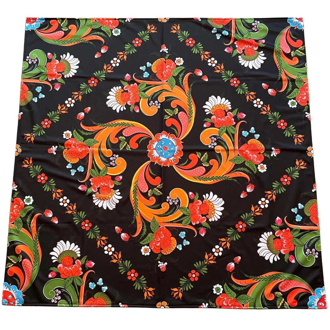 Rosemaling Tablecloth 41"