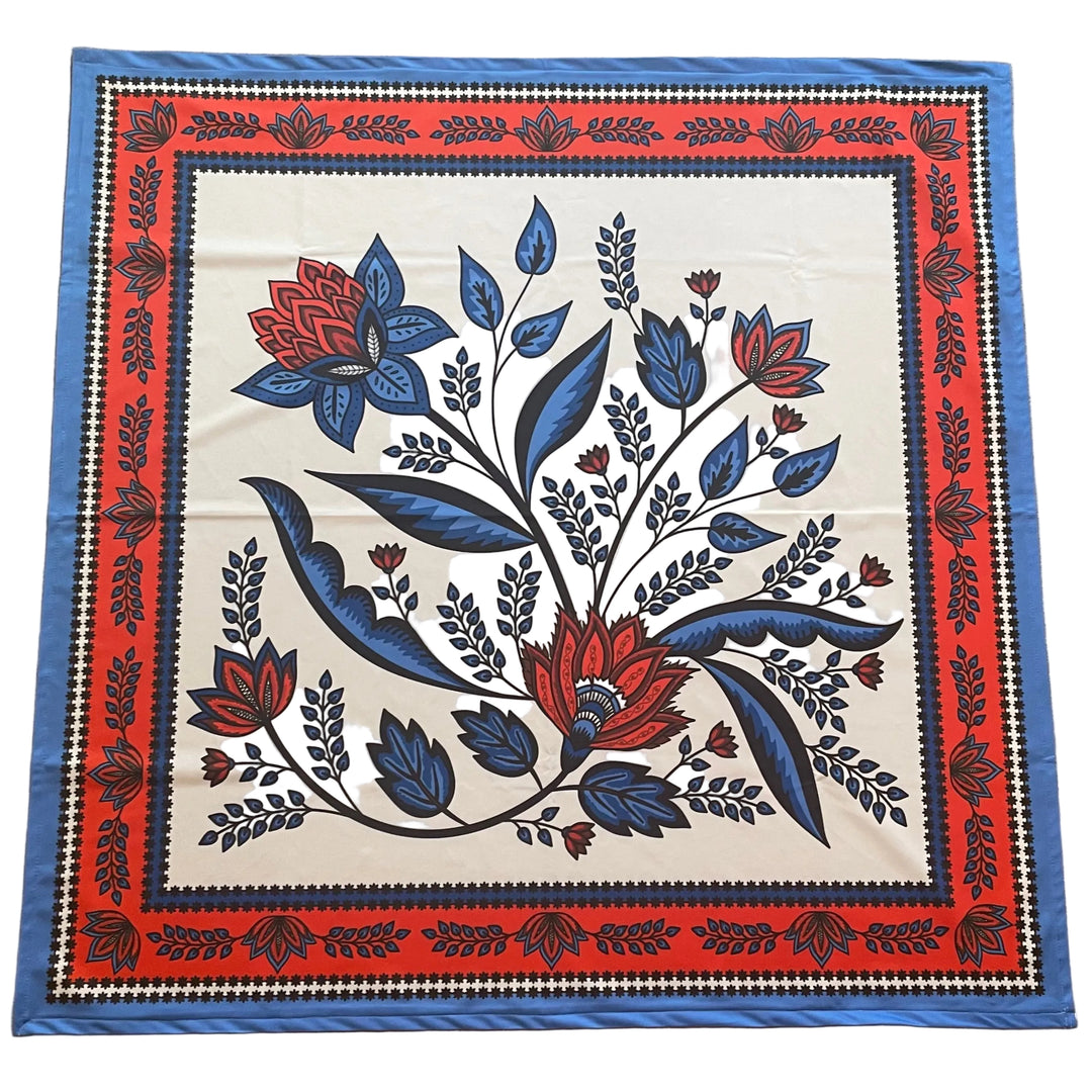 Folk Art Tablecloth 41"