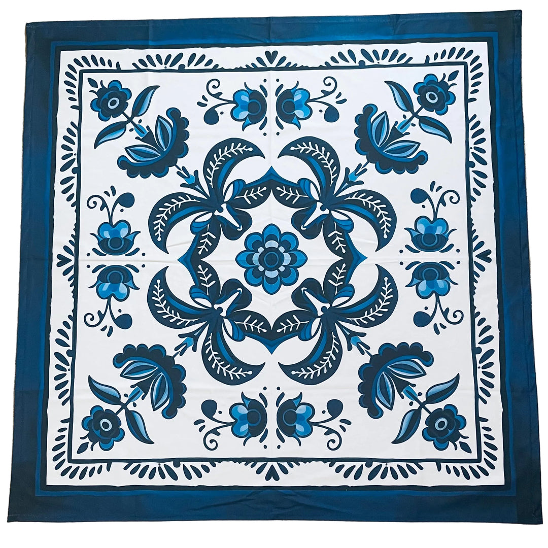 Folk Art Tablecloth 41"