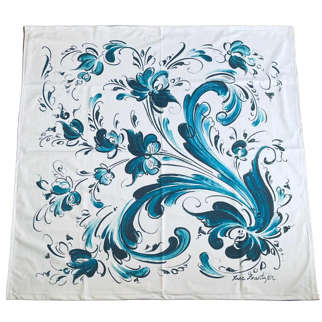 Lise Lorentzen Rosemaling Tablecloth 41"
