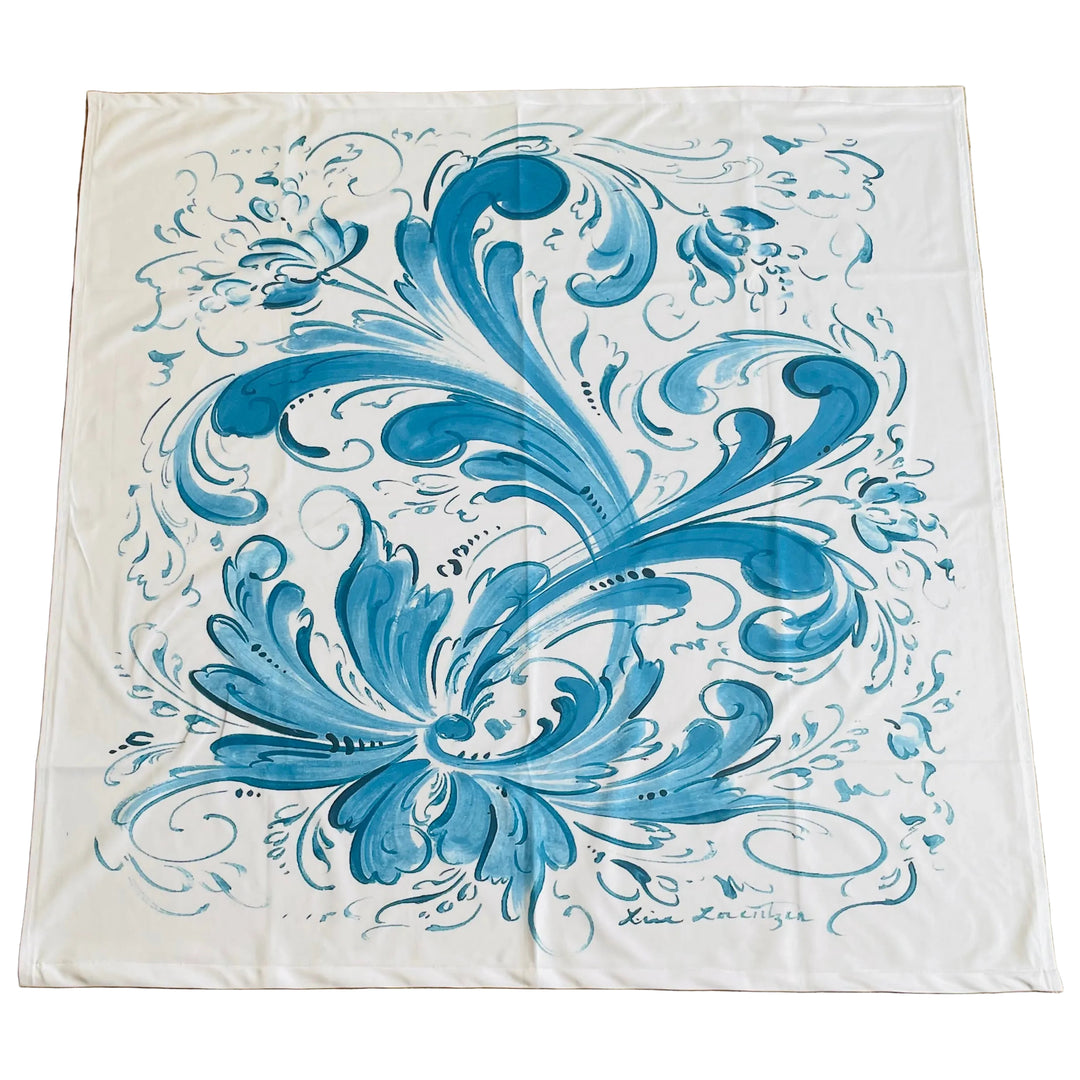 Lise Lorentzen Rosemaling Tablecloth 41"