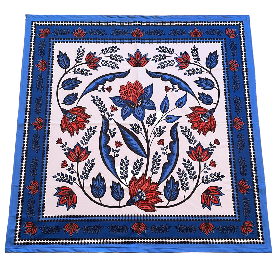 Folk Art Tablecloth 41"