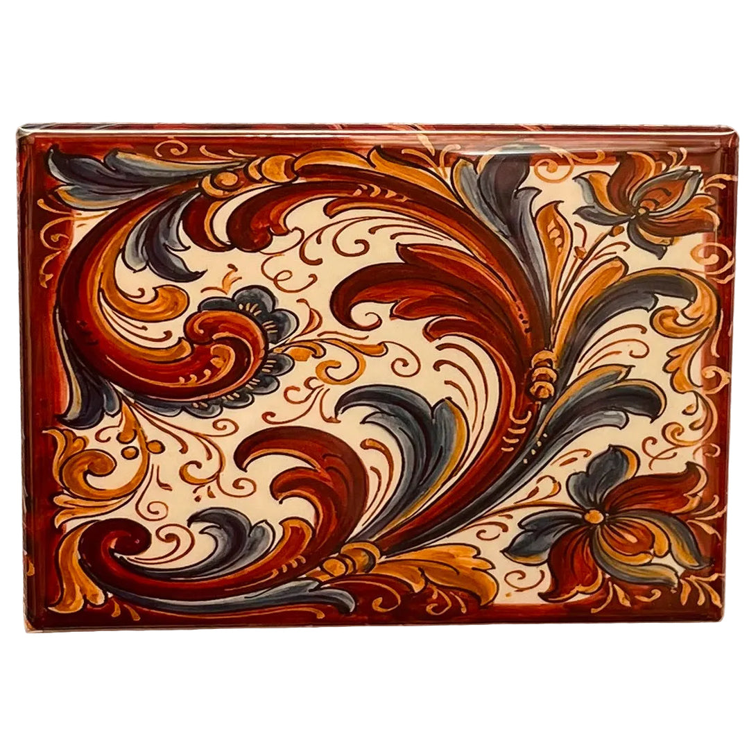 Rectangle Magnet, Rosemaling