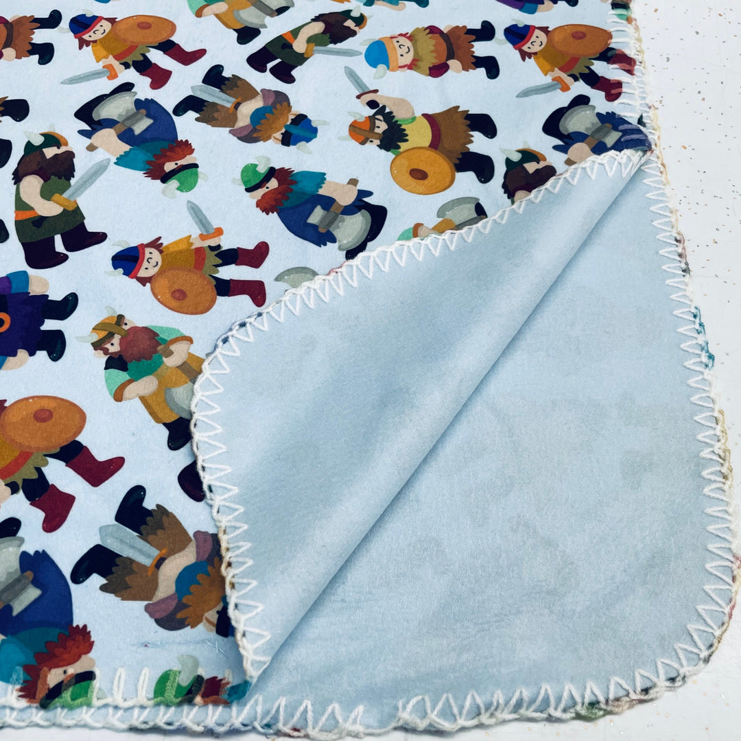 SALE Fleece Baby Blanket - Vikings