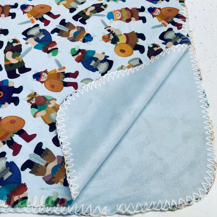 SALE Fleece Baby Blanket - Vikings