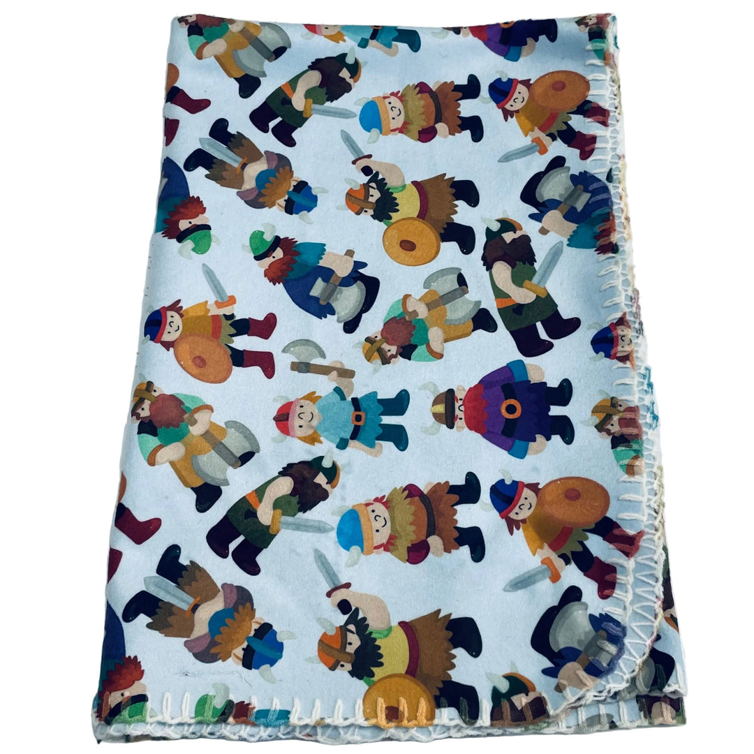 SALE Fleece Baby Blanket - Vikings