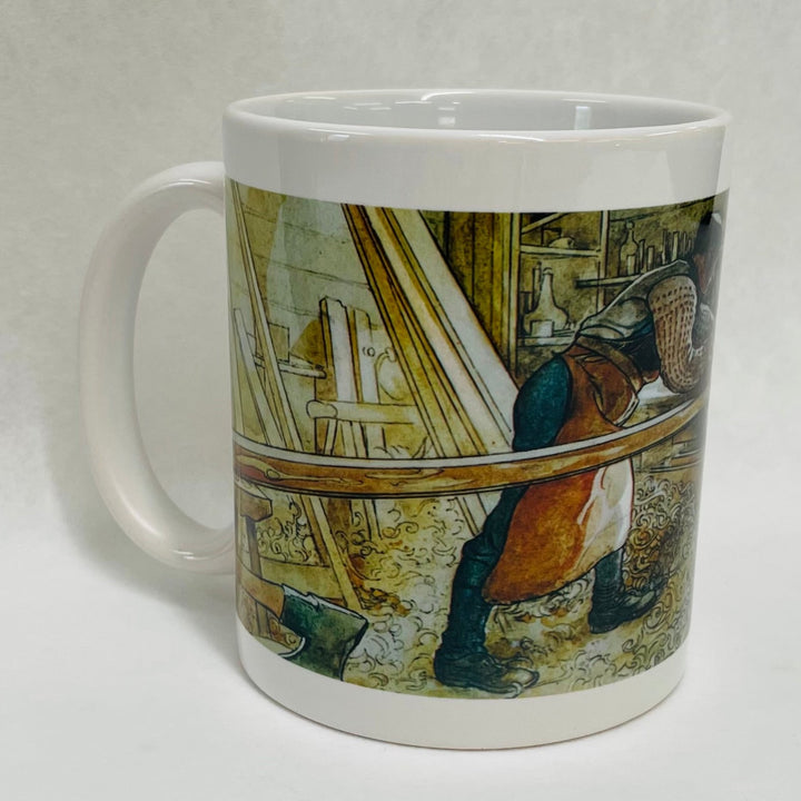 Carl Larsson Carpenter's Workshop coffee mug