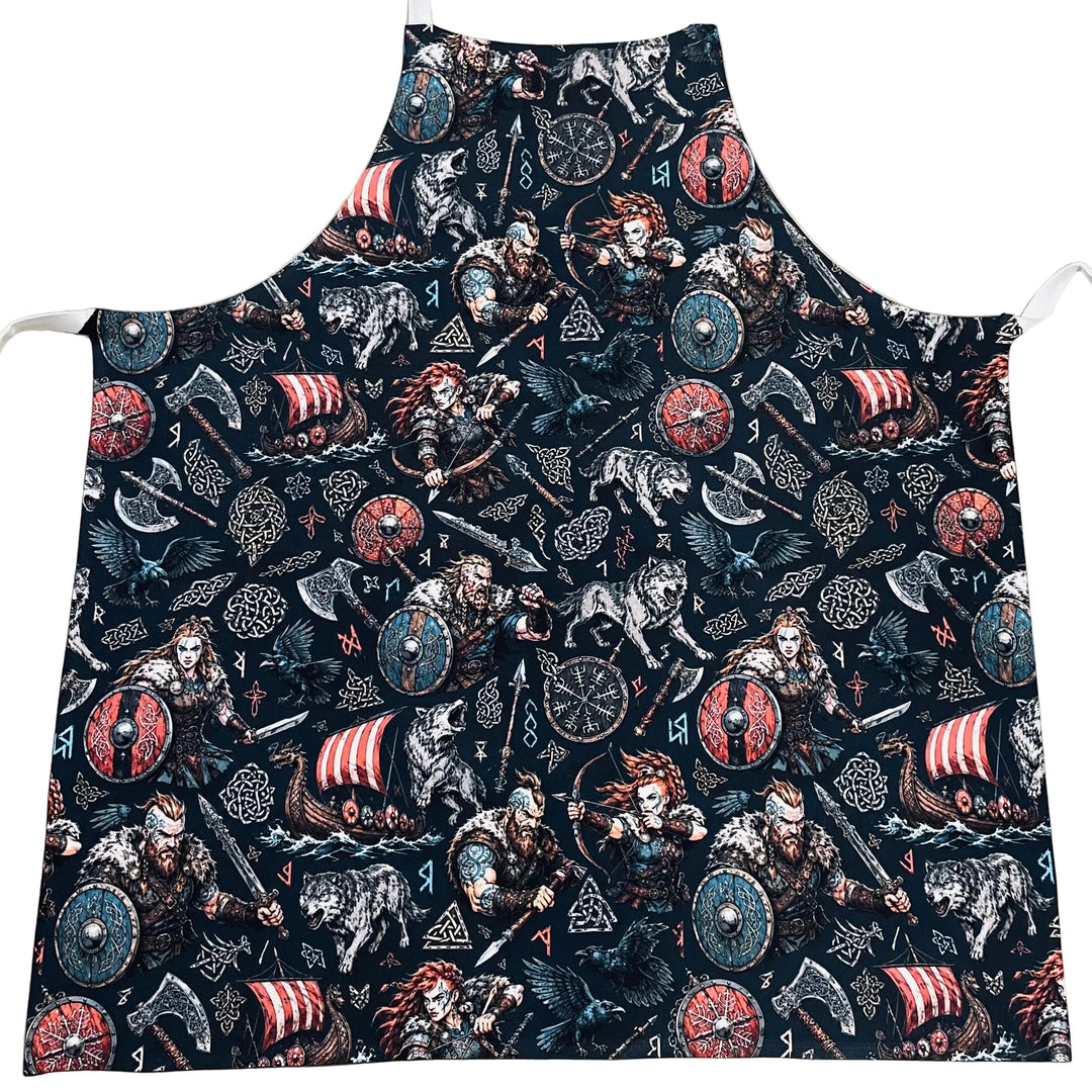 Apron - Viking Man, Woman & Ships