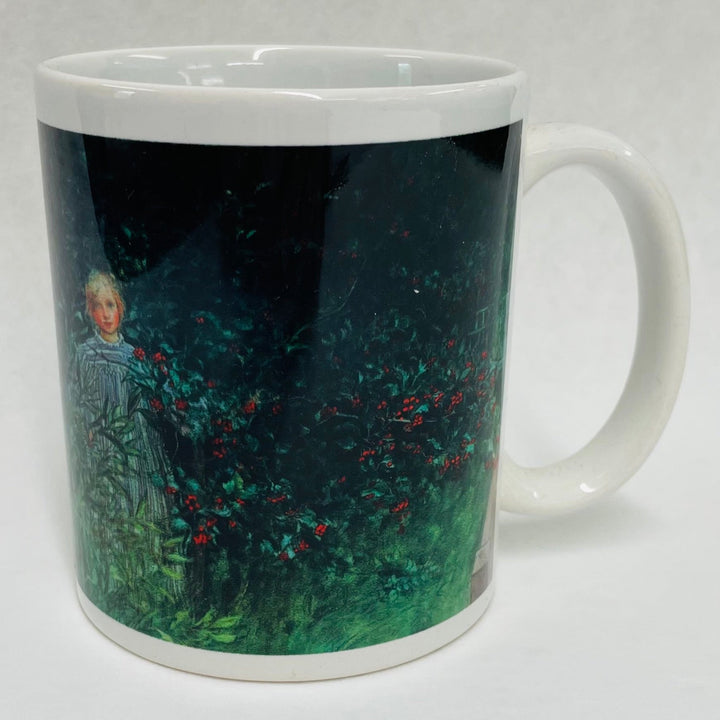 Carl Larsson Girl in the hedges coffee mug