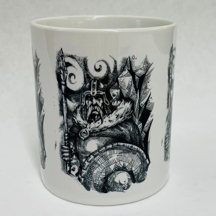 Micah Holland Viking with cape coffee mug