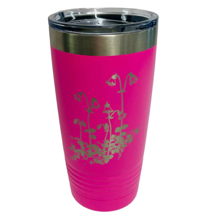 Linnea on Pink 20 oz Stainless Steel hot/cold Cup