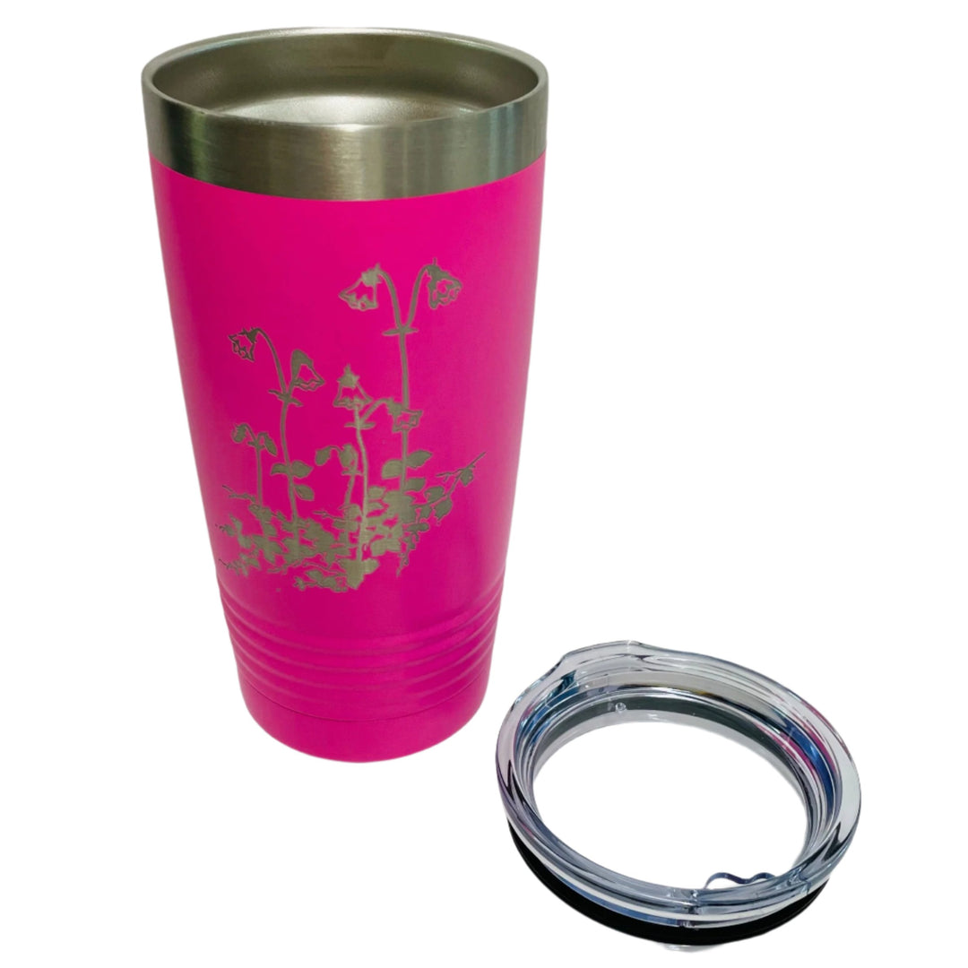 Linnea on Pink 20 oz Stainless Steel hot/cold Cup