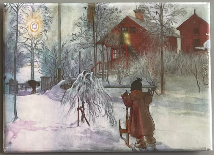 Rectangle Magnet, Carl Larsson Yard and Wash house