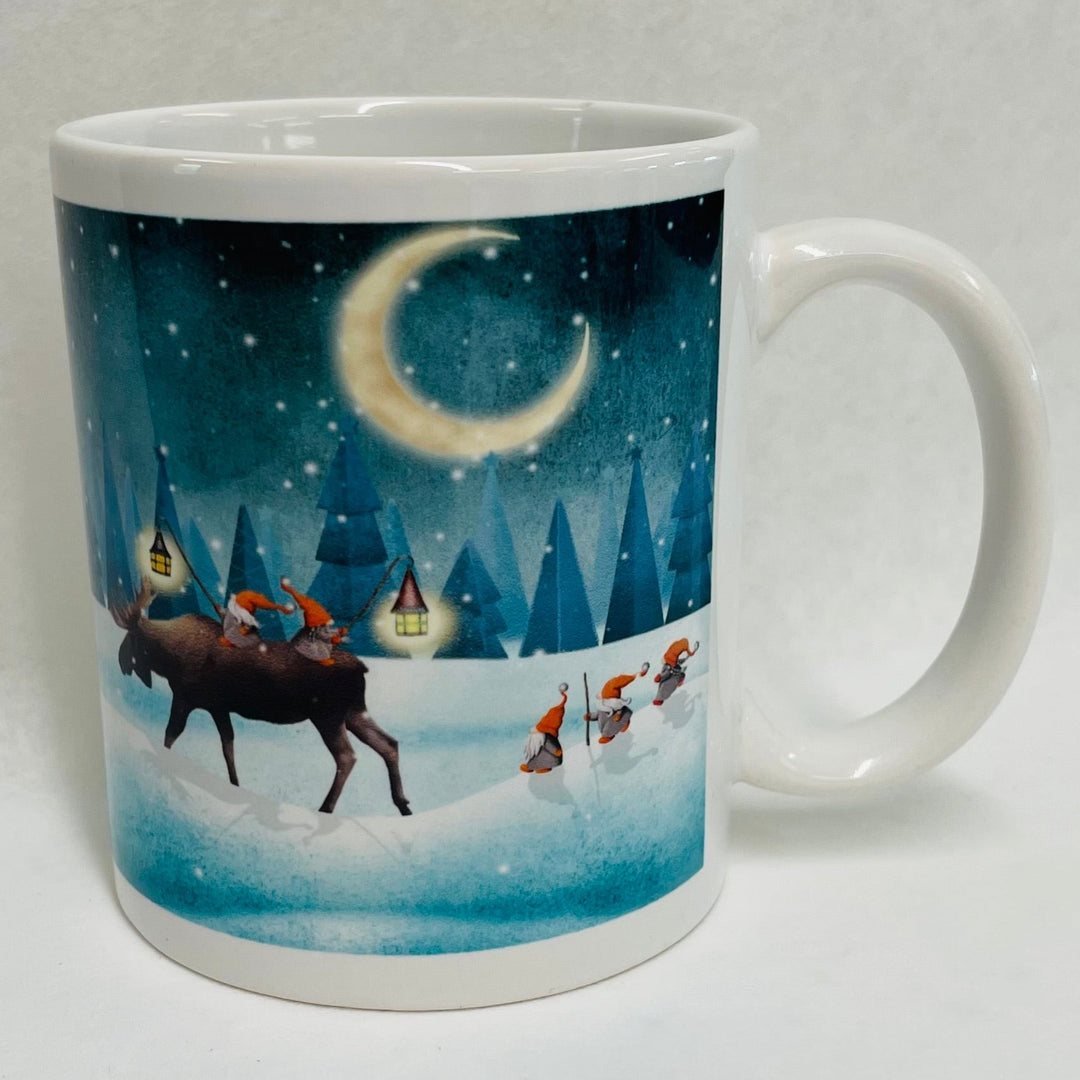 Gnomes Tomtar with Moose coffee mug