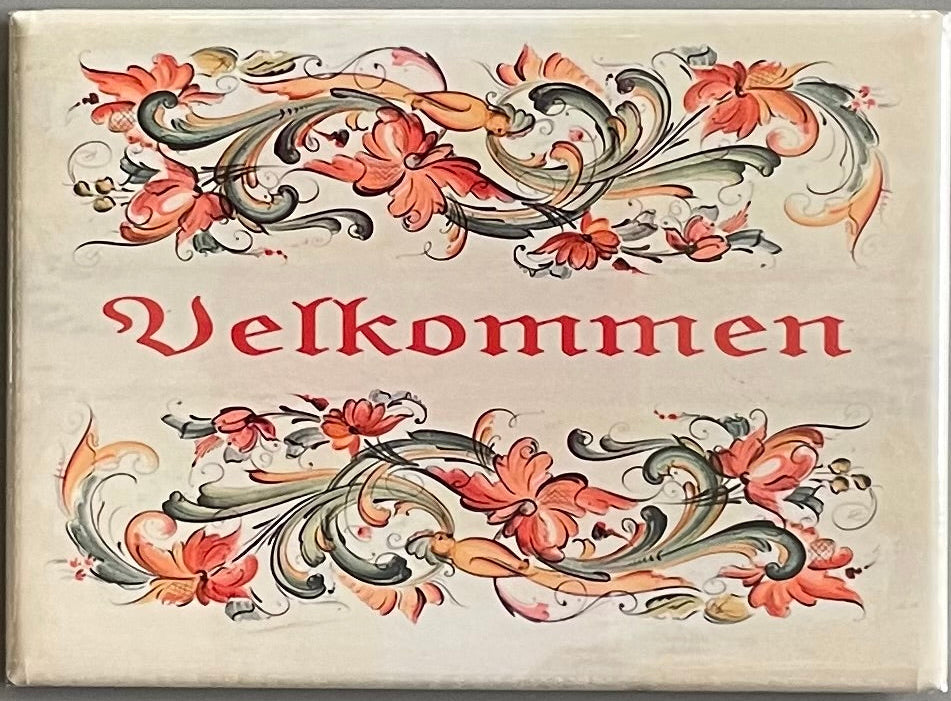 Rectangle Magnet, Lise Lorentzen Rosemaling