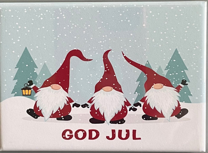 Rectangle Magnet, God Jul Tomtar Gnomes