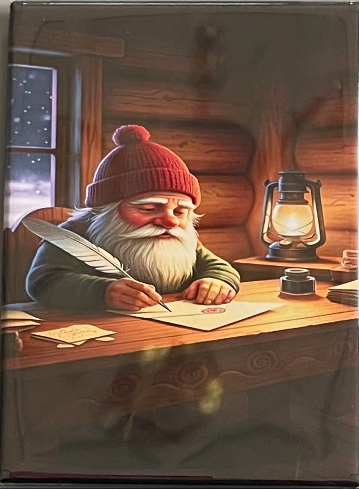 Rectangle Magnet, Gnome writing