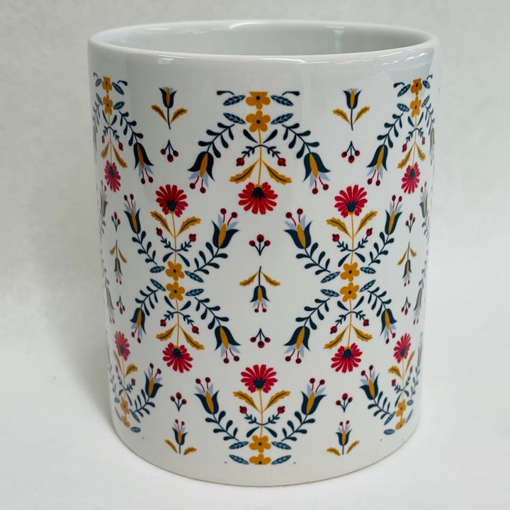 Folk Art Flowers coffee mug