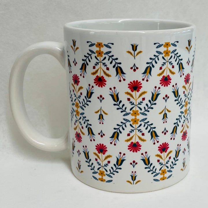 Folk Art Flowers coffee mug