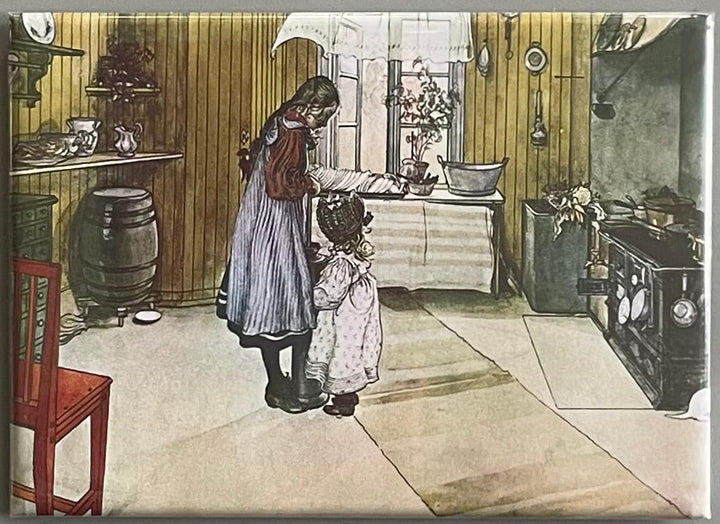 Rectangle Magnet, Carl Larsson the Kitchen